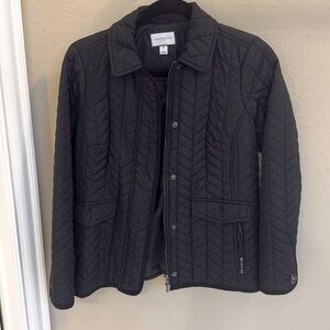 NWOT Charter Club black quilted jacket sz PP